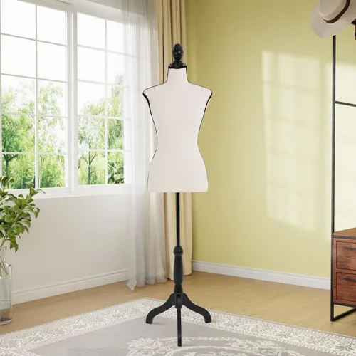 Miniatura 2 de FDW Cuerpo de maniquí femenino para costura, forma de vestido, torso de maniquí con base de trípode ajustable para exhibición de ropa