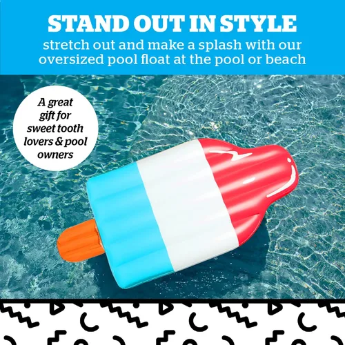 Miniatura 2 de BigMouth Inc. Flotador de piscina, balsa de salón grande, flotador de vinilo duradero, juguete de agua para fiesta de verano en la piscina
