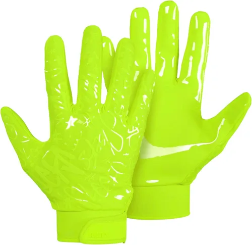 Miniatura 11 de SLEEFS Guantes de fútbol americano juvenil para niños y niñas, guantes pegajosos de receptor para fútbol americano con bandera para jóvenes, hombres