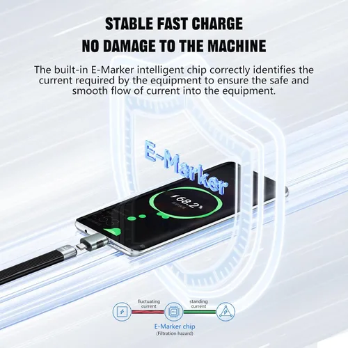 Miniatura 6 de Adaptador USB C a USB 3.0, 10Gbps USB C macho a tipo C hembra adaptador OTG Cable bidireccional OTG, cable plano Thunderbolt3 a USB 3.0 para PC