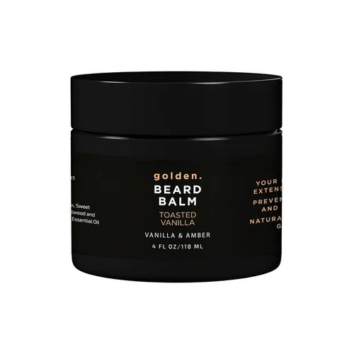 Miniatura 11 de Golden Grooming - Bálsamo para barba – Domina los flaways y promueve un crecimiento más grueso, cera de peinado natural con manteca de karité