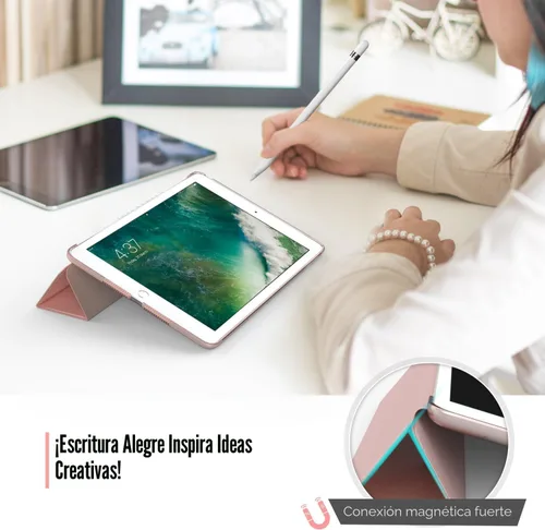 Miniatura 5 de MoKo Funda para iPad 9.7 2018/2017 de 5ª / 6ª Generación - Funda delgada y ligera con soporte para Smartphone con parte trasera translúcida