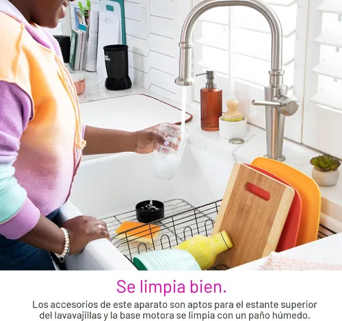 Miniatura 8 de Juego de licuadora Magic Bullet®, juego de 7 piezas, licuadora y procesador de alimentos de 250W, 2 vasos para mezclar, cuchilla cruzada, diseño