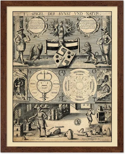 Miniatura 43 de Poster Master Póster astrológico clásico, impresión de ciencia vintage, regalo para artistas, amigos, el antiguo zodiaco de Egipto, rueda