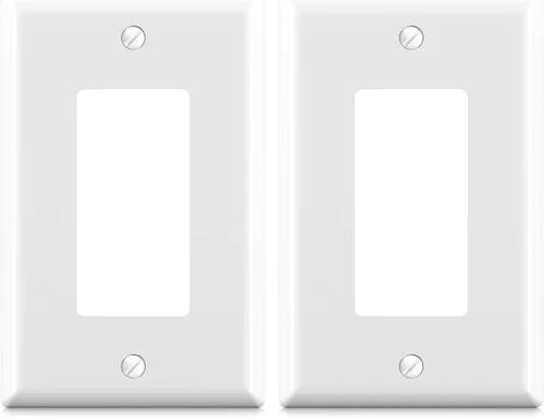 Miniatura 33 de ELEGRP Placas decorativas de pared de 3 posiciones, tamaño mediano 4.88" H x 6.75" L, cubierta frontal termoplástica irrompible para interruptor