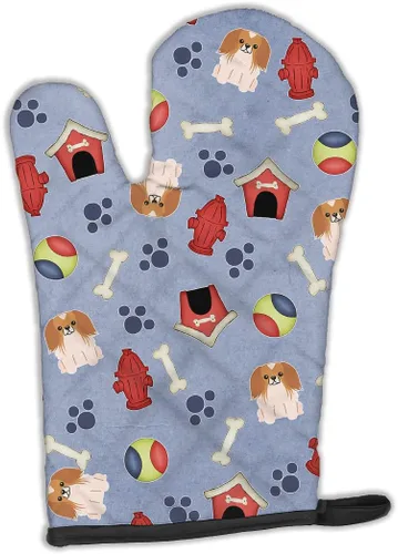 Miniatura 124 de Caroline's Treasures BB2732OVMT Dog House Collection Border Collie - Guante de horno grueso resistente al calor para sartenes calientes y horno