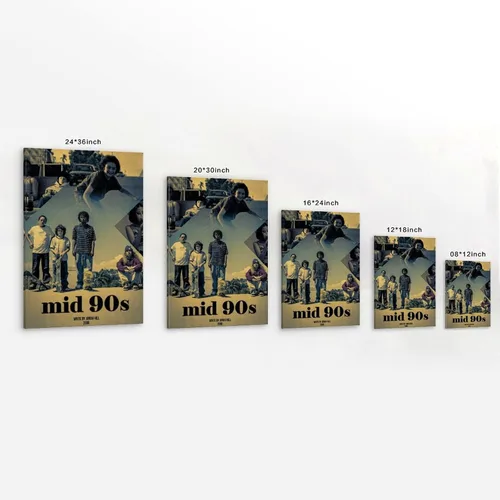 Miniatura 2 de CLBCIHWFN Póster de mediados de los años 90, película retro de comedia, drama, patinaje, película retro, para habitación, estética y arte de pared