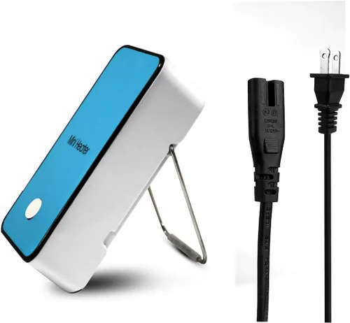 Miniatura 6 de Calentador Mini Portátil de Escritorio para Oficina de Bajo Consumo Eléctrico, Ventilador Calefactor Eléctrico, Calentador de Aire Azul