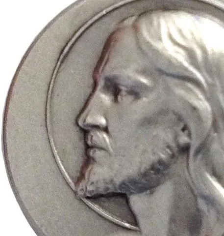 Miniatura 2 de Medalla Cristo Redentor - Medallas de los Santos Patronos - Hecho en Italia, Latón