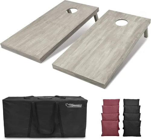 Miniatura 25 de GoSports Juego de tablas de cornhole de madera de tamaño reglamentario de 4 x 2 pies, incluye funda de transporte y bolsas de frijoles
