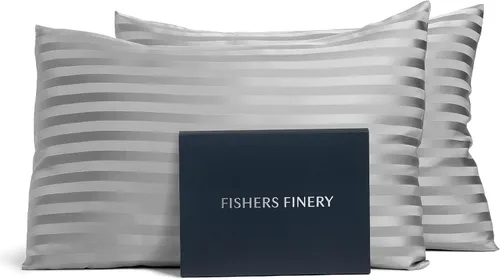 Miniatura 18 de Fishers Finery Funda de almohada de seda de morera 100% pura de 25mm (Rojo King)
