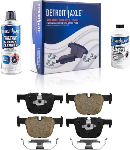 Miniatura 18 de Detroit Axle - Kit de freno trasero para Ford Explorer 2020-2025 2024-2025 Rotores de freno de disco Mustang Pastillas de freno de cerámica