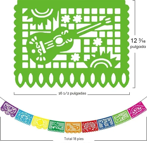 Miniatura 2 de Asoulin 5 pancartas de fiesta mexicana, decoración de fiesta del Cinco de Mayo, decoración de fiesta temática mexicana, pancarta de 5 de mayo, papel