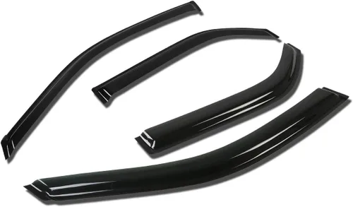 Miniatura 8 de DNA MOTORING WVS-229 - Juego de 4 protectores de lluvia para ventana con cinta adhesiva compatibles con Acura RDX TB1 07-12 para ventana con tinte