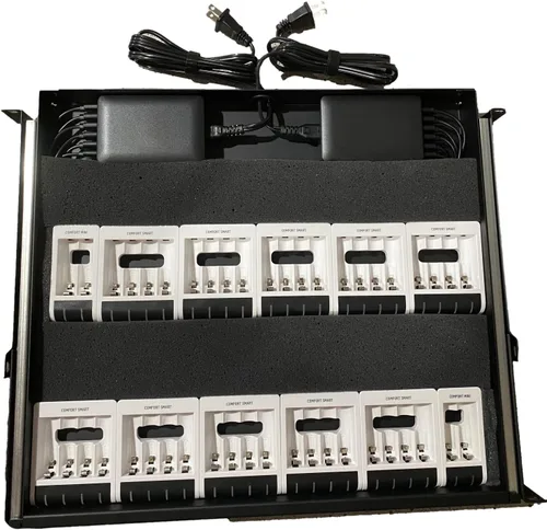 Miniatura 2 de LMS Comfort Smart RACKMOUNT - Cajón de carga para 44 pilas recargables AA/AAA