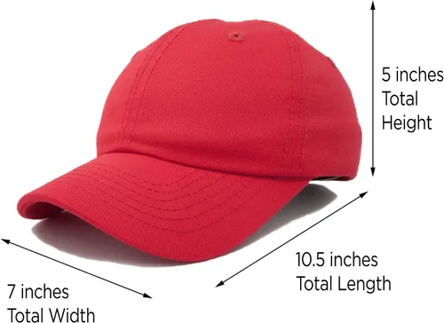 Miniatura 62 de DALIX Gorra de béisbol para papá, lisa, para hombre, mujer, algodón, ajustable, en blanco, sin estructurar, suave