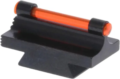 Miniatura 4 de Mira de pistola de acero de 3/8 pulgadas de riel frontal de sustitución de fibra óptica, rampa de mira de altura opcional, roja/verde Rojo