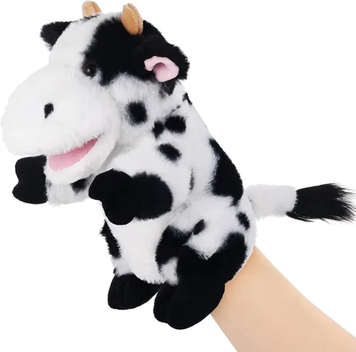 Miniatura 8 de Marionetas de mano de animales de 11 pulgadas, tortuga marina de peluche, dinosaurios, juguetes de marionetas de mano, juguetes de juguete