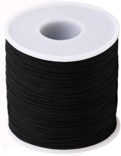 Miniatura 27 de Cordón de nailon trenzado de 150 yardas de 0.020 in, cuerda de hilo de nailon trenzado para pulseras de nudos chinos, collares, macramé, joyería