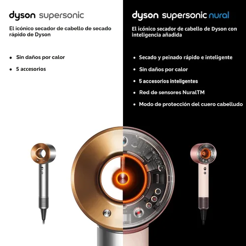 Miniatura 13 de Dyson Supersonic Nural™ Secador de pelo Rosa cerámico