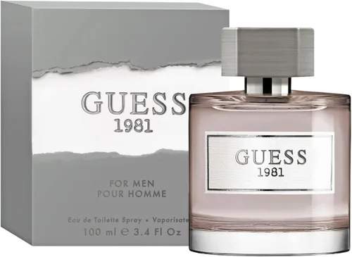 GUESS 1981 Eau De Toilette Colonia Spray para hombre, 3.4 onzas líquidas