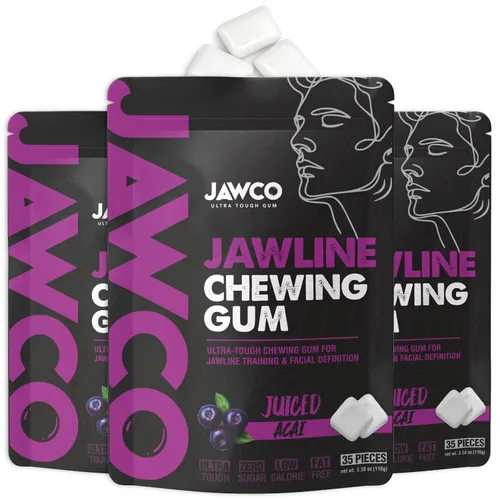 Miniatura 10 de JAWCKO Chicle Ultra-Resistente para Mandíbula Obtén una Mandíbula Más Fuerte y Cuadrada Chicle Duro de Entrenamiento para Mandíbula Fuerza 15X