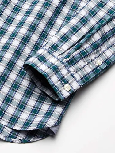 Miniatura 4 de Lacoste Camisa de manga larga con botones de popelín y tejido de guingán elástico para hombre