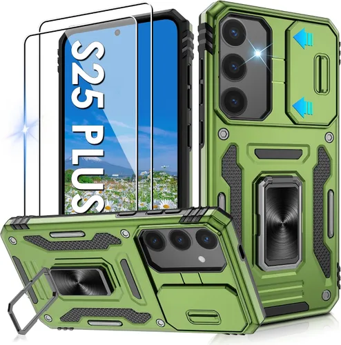 Miniatura 52 de Gritup para Samsung Galaxy S22 Funda con protectores de pantalla HD de 2 paquetes y cubierta deslizante para la cámara, protección contra caídas