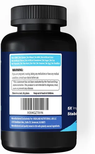 Miniatura 7 de Ácido lipoico R (Na) 300 mg por porción, 120 cápsulas, hasta 5 veces mejor absorción, excelentes suplementos dietéticos para un apoyo saludable