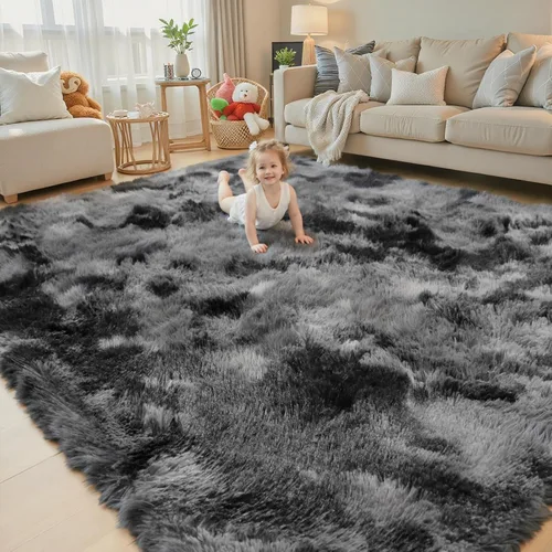 Miniatura 83 de Alfombras circulares súper suaves para niñas, castillo de princesa, tienda de campaña de 5 diámetros, alfombras circulares de área para dormitorio
