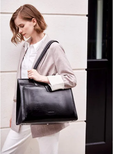 Miniatura 3 de BOSTANTEN Maletín de cuero para mujer, cartera de cuero para mujer