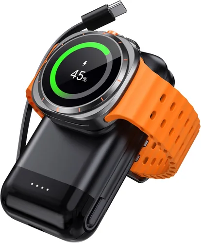 Cargador de reloj portátil para Samsung Galaxy Watch8/8Classic/Ultra (2025)/7/Ultra/6/5, 6000 mAh reloj y cargador de teléfono para Samsung Galaxy