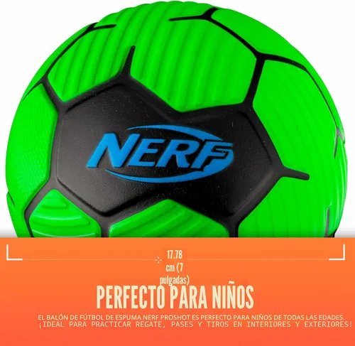 Miniatura 2 de NERF Kids Foam Mini Soccer Ball - Proshot Youth Soft Mini Foam Soccer Ball - 7" Inch NERF Indoor + Outdoor for Kids Verde