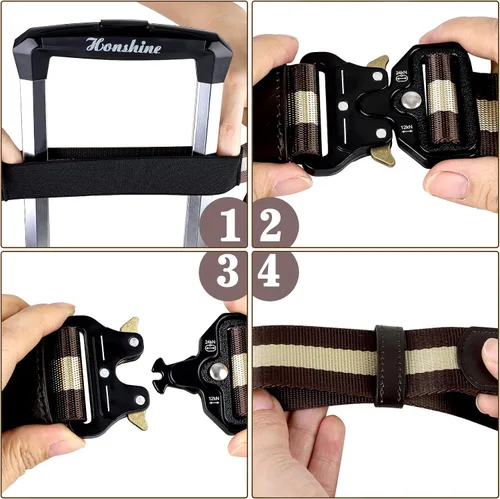 Miniatura 7 de Cinturón de viaje para correas de equipaje sobre el asa, elegante y ajustable correa de equipaje para bolsa de transporte, correas de equipaje
