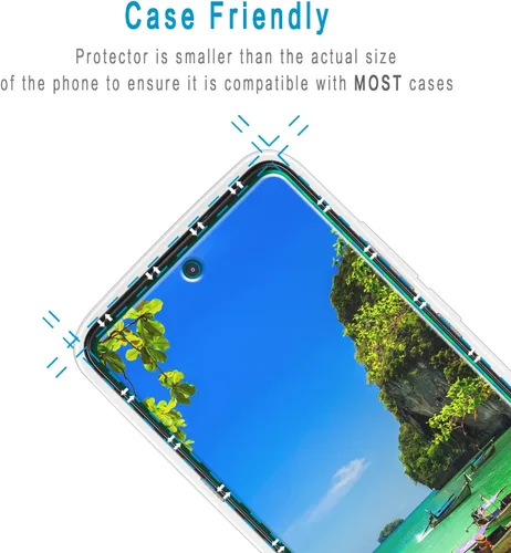 Miniatura 6 de Protector de pantalla de vidrio templado diseñado para Motorola Moto One 5G Ace, antiarañazos, sin burbujas