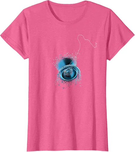 Miniatura 15 de Shattered Yo Yo - Camiseta de diseño azul impresionante, Negro, S