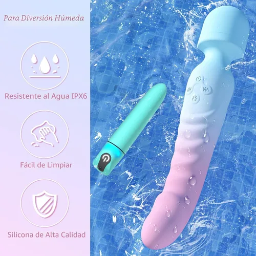 Miniatura 4 de Juego de vibrador de punto G y bala - Vibradores sexuales para mujeres, consolador de clítoris con 7 modos de vibración, masajeador de varita