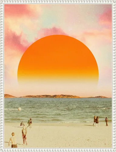 Miniatura 19 de Amanti Art Lienzo enmarcado para pared, 18 x 24 pulgadas, diseño retro de paisaje de sueños II, por Victoria Barnes, lienzo enmarcado para Sylvie