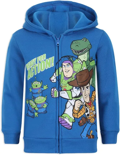 Miniatura 2 de Disney Toy Story - Conjunto de camiseta para niños, sudadera con cremallera y pantalones deportivos para niños pequeños - VerdeAzul