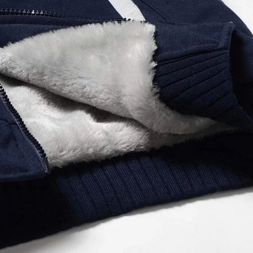 Miniatura 6 de MANLUODANNI Sudaderas con capucha para hombre, de lana gruesa, abrigada, para invierno