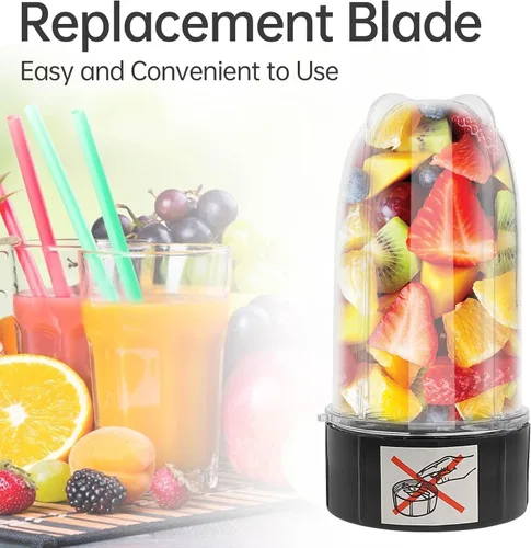 Miniatura 3 de Magic Bullet - Vasos para licuadora, taza alta de 22 onzas y 16 onzas con tapas abatibles para llevar y hoja cruzada, taza con tazas de asa apta