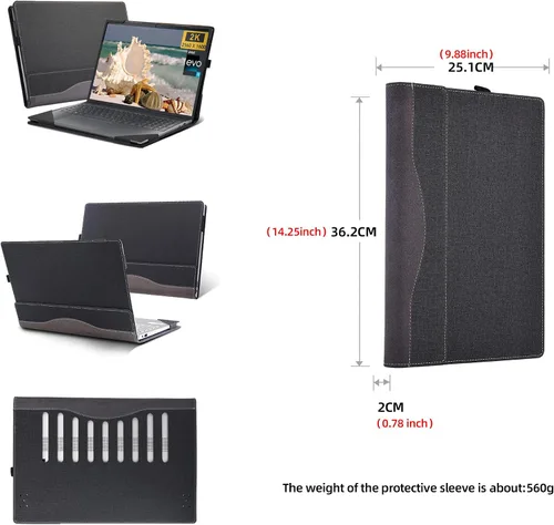 Miniatura 3 de Funda para laptop para Yoga 7i 16 pulgadas 2023 Yoga 7 16IRL8 /16IAH7/16IAP7 /16AHP9/16IM9 2-en-1 15z-ds100/15-cn/15-dr1007TX/15-cp0053cl Gris