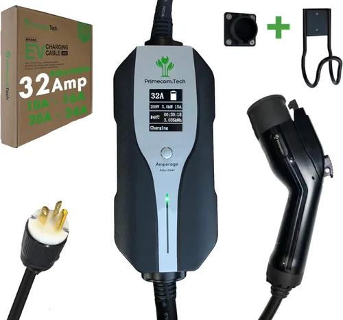 Miniatura 9 de Primecom.Tech - Cargador de vehículo eléctrico de nivel 2 (EV) Amperaje ajustable