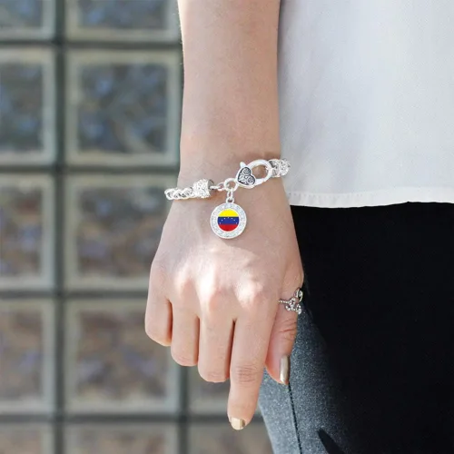 Miniatura 2 de Inspired Silver - Pulsera de plata con colgante circular con circonita cúbica