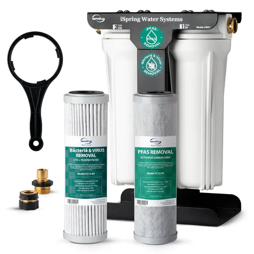 Miniatura 11 de iSpring CW31 Sistema de Filtro de Agua para RV, Sistema de Filtración de Agua de 3 Etapas para RV para Campistas, Conectores Rápidos de Manguera