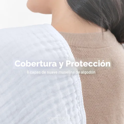 Miniatura 5 de Comfy Cubs - Paquete de 10 paños de muselina para eructos, 20 x 10 pulgadas, grandes, 6 capas, 100 % algodón, ultraabsorbentes, suaves, seguros