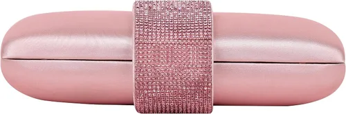 Miniatura 3 de Mulian LilY Bolsos de noche de satén con diamantes de imitación, bolso de mano de novia para mujer, bolso de mano de graduación