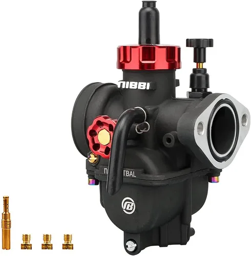 NIBBI Carburador PE17mm, Carburador de 17mm para motor de motocicleta de 90cc 100cc 110cc con carburador Jets - Para Dirt Pit Bike Mini Bike