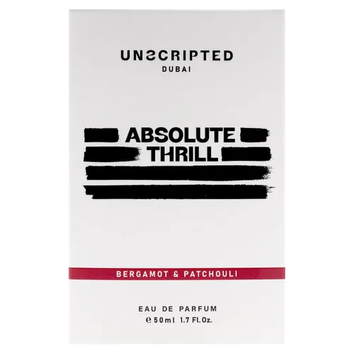 Miniatura 5 de Unscripted Absolute Thrill - Perfume audaz y único para hombres - Perfume de larga duración para hombres con bergamota, pachulí, grosella negra