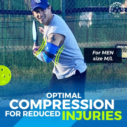 Miniatura 7 de Mangas de brazo de pickleball – Ajuste de compresión y protección UV – Mangas deportivas transpirables para jugadores – Tamaño M/L – 5 diseños
